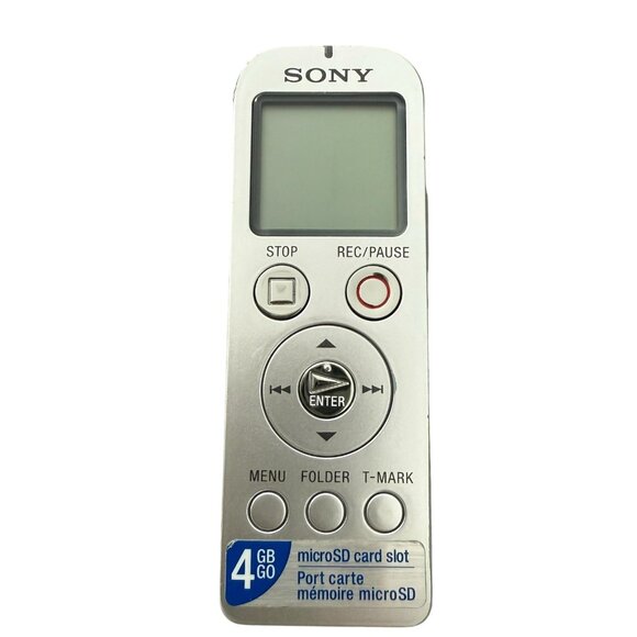 Sony IC Digital Voice Recorder ICD-UX523 USB Support W 4GB MicroSD - Picture 1 of 7
